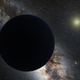 Artist’s impression of Planet Nine as an ice giant eclipsing the central Milky Way.